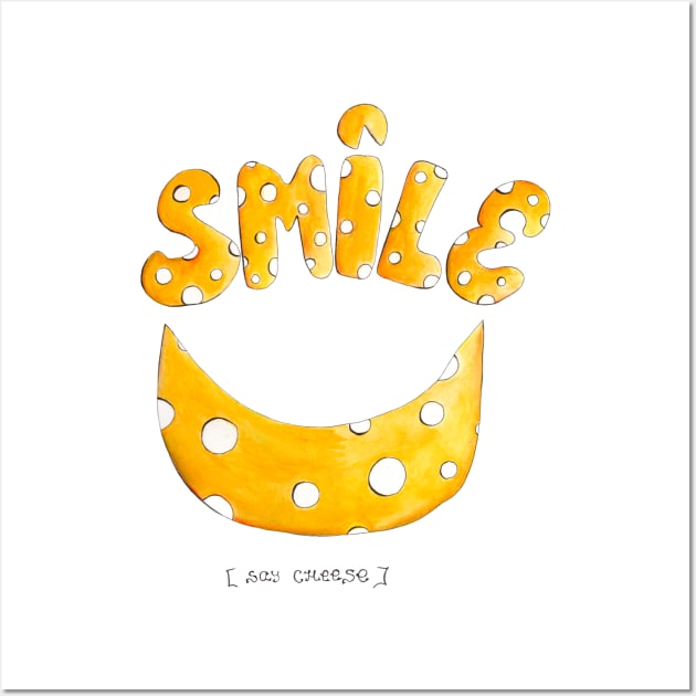 Smile - say cheese Wall Art by Elena Ehrenberg